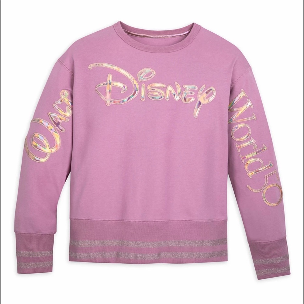 Disney 50th Anniversary Long Sleeve Iridescent Walt Disney World Pullover Top